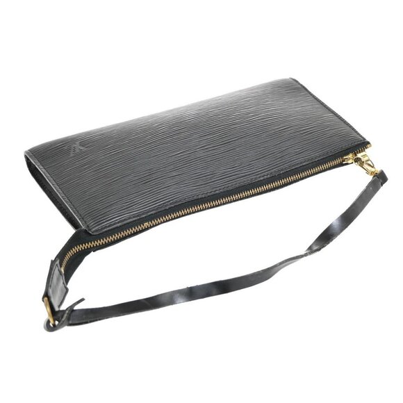 LOUIS VUITTON LV Pochette Accessoires Hand Bag Epi Leather Black M52942 31KB270 - Picture 9 of 14